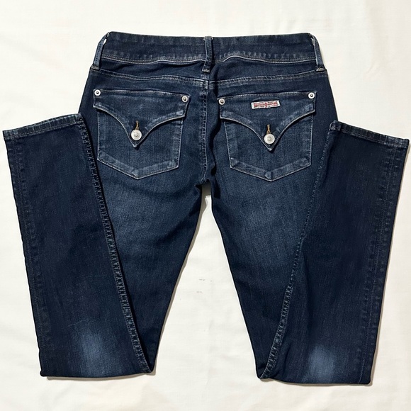 Hudson Collin Flap Skinny Jeans, Lowrise Dark Stretch Denim, Like New - 24 - Picture 11 of 16
